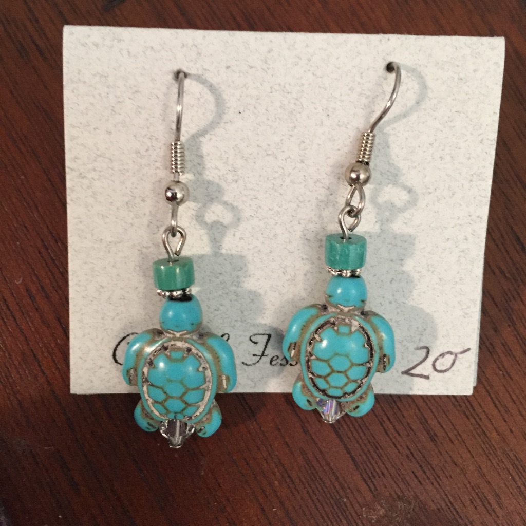 Turtle Dangle Earrings